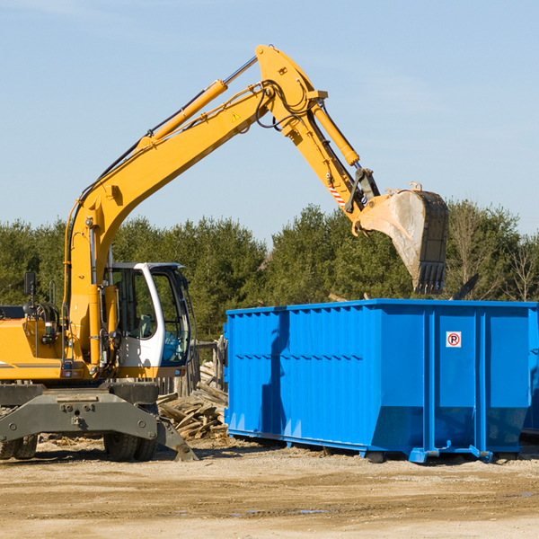 are there any restrictions on where a residential dumpster can be placed in Monhegan